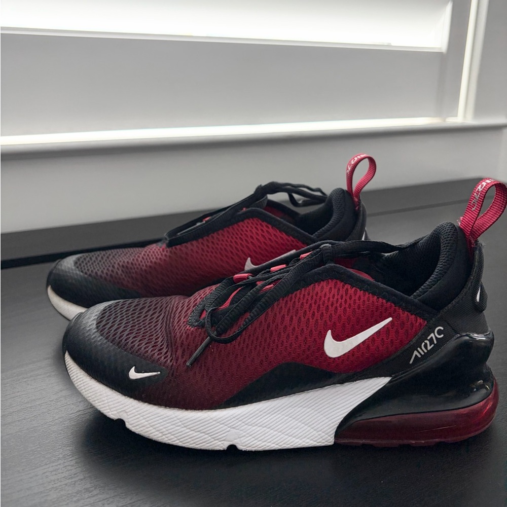 Nike Air Max 270 Kids' Red and Black Sneakers